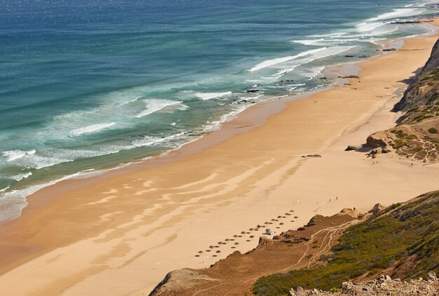 Vista ad alta angolazione della spiaggia