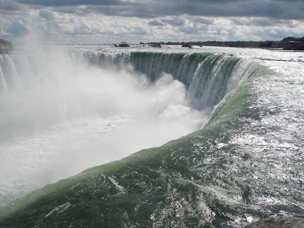 Vista ad alta angolazione delle cascate del Niagara
