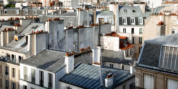 Vista ad alto angolo degli edifici residenziali