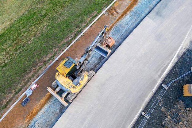 Vista ad alto angolo del cantiere