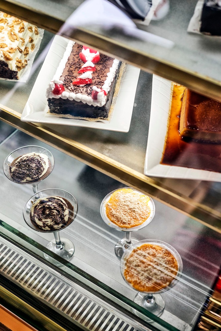 Foto vista ad alto angolo della torta