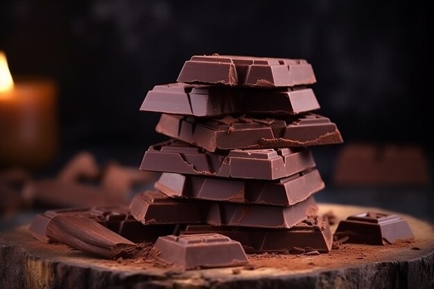 Vista ad alto angolo di deliziosi waffle al cioccolato su una rete sul tavolo vicino agli ingredienti