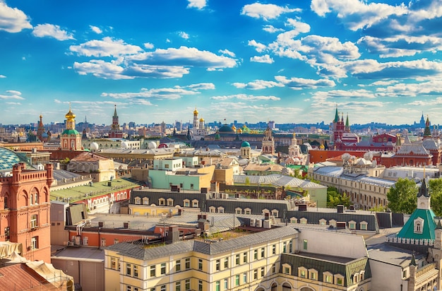 Vista aerea al centro storico di Mosca, Russia.