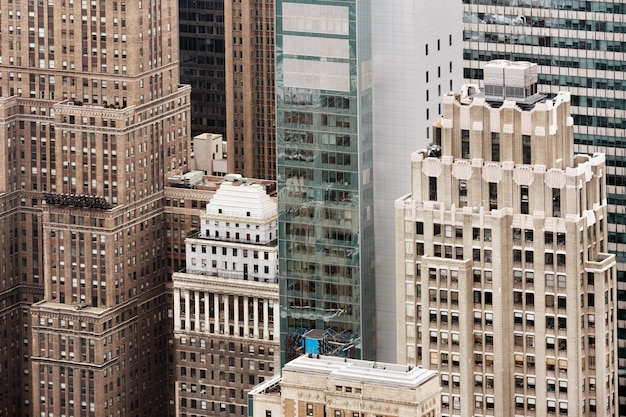 Vista aerea dei tetti di Manhattan