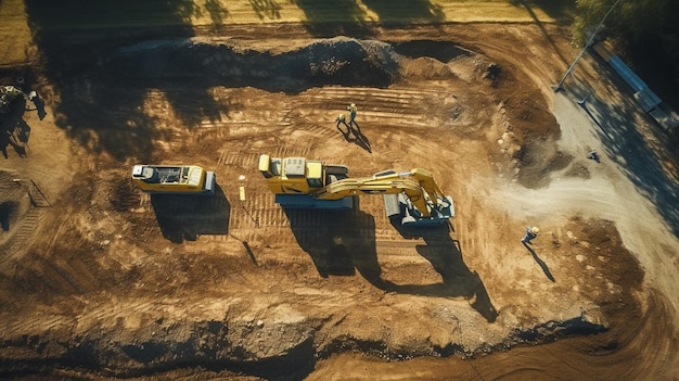 vista aerea del cantiere