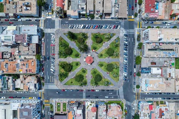 Vista aerea del distretto di La Punta situato a Callao