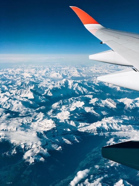 Vista aerea del paesaggio contro il cielo