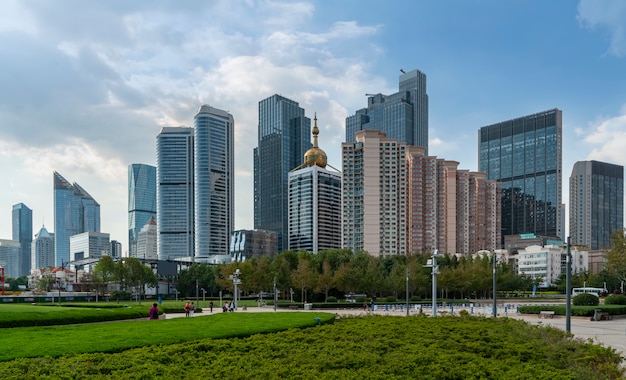 Vista aerea del paesaggio della città di Nanchang