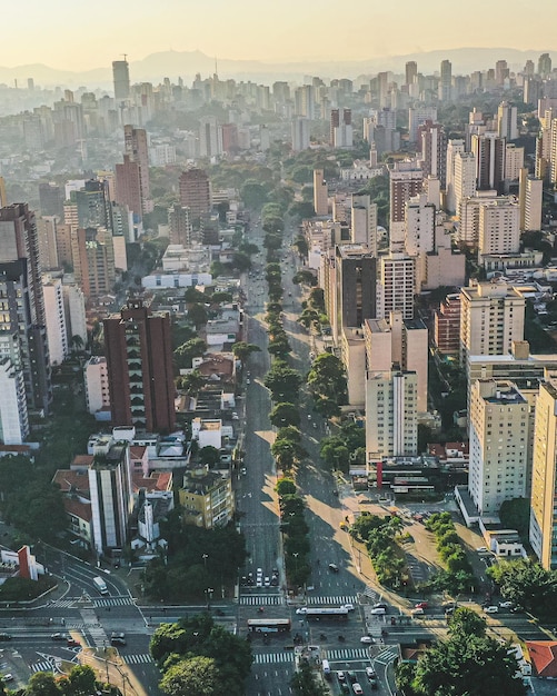 Vista aerea del paesaggio urbano
