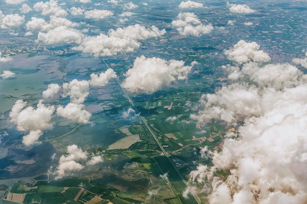 Vista aerea del paesaggio