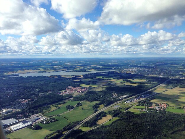 Vista aerea del paesaggio