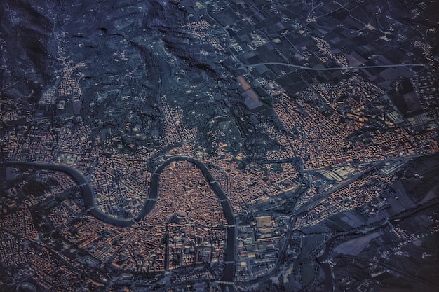 Vista aerea del paesaggio