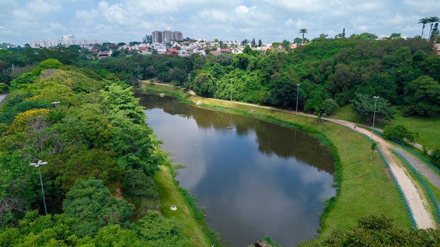 Vista aerea del quartiere Campolim a Sorocaba Brasile