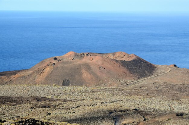 Vista aerea del vulcano