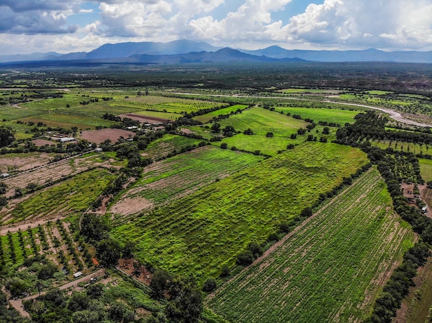 Vista aerea dell'azienda agricola