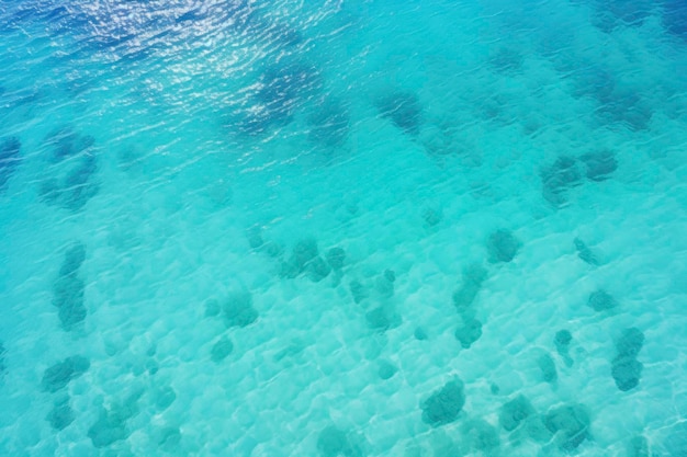 Vista aerea della bellissima spiaggia tropicale e dell'oceano