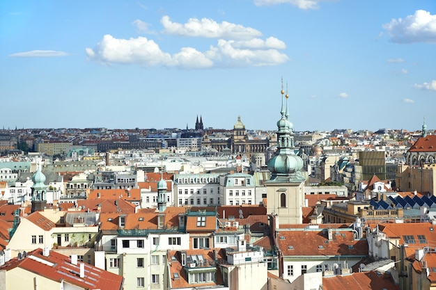 Vista aerea della città di Praga