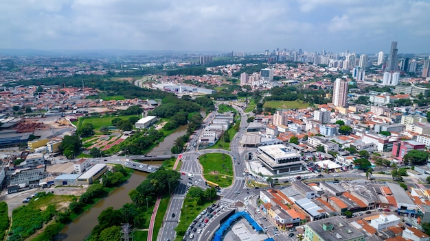 Vista aerea della città di Sorocaba Brasile centro città