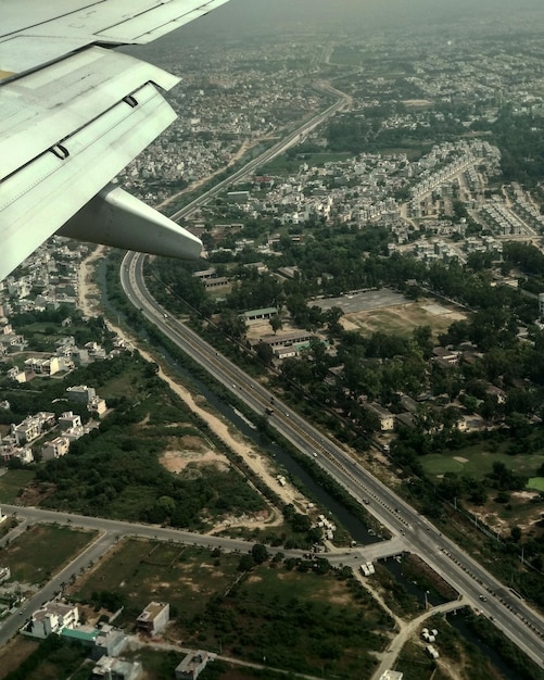 Vista aerea della città