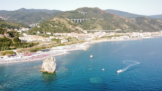 Vista aerea della costa della Guardia Piemontese