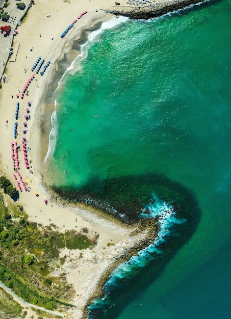 Vista aerea della costa di Caraballeda de la Costa, stato di Vargas, Venezuela
