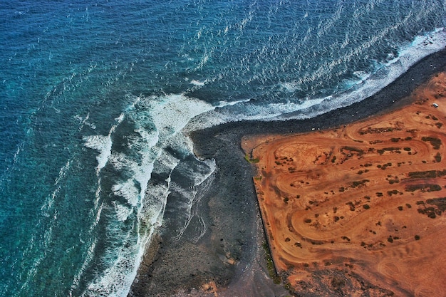 Vista aerea della costa di Gran Canaria