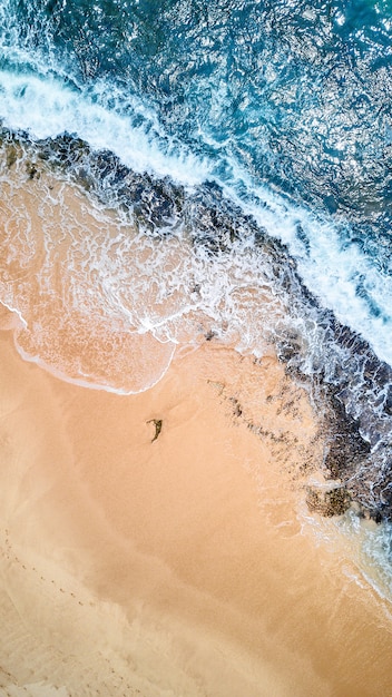 Vista aerea della costa sud dell'isola dello Sri Lanka