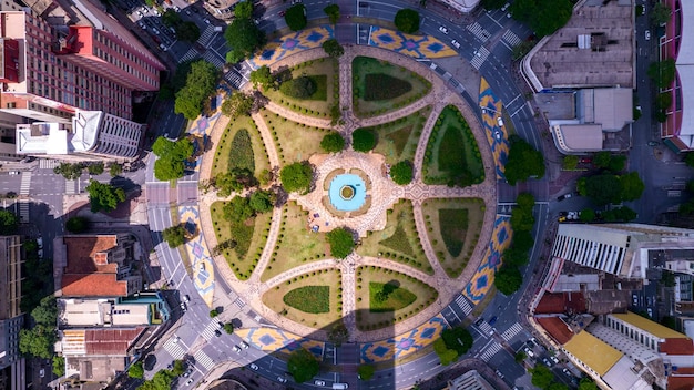 Vista aerea della piazza Raul Soares Belo Horizonte Minas Gerais Brasile Centro città