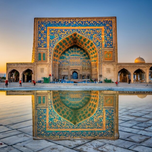 Vista aerea della storica via della seta di Bukhara, Uzbekistan