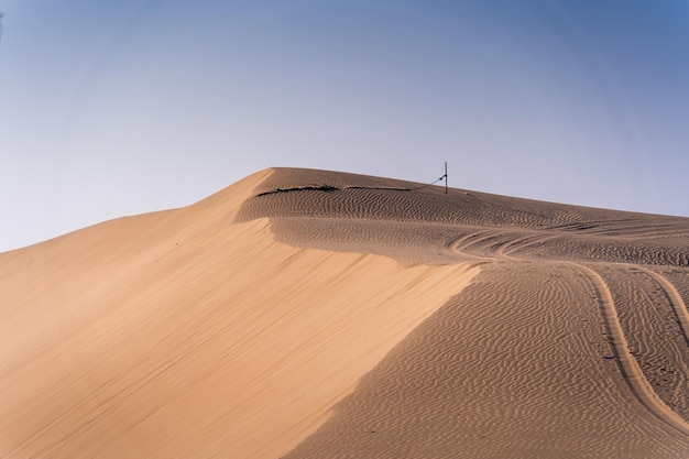 Vista aerea delle dune di sabbia di Nam Cuong, provincia di Ninh Thuan, Vietnam. È uno dei luoghi più belli del Vietnam.