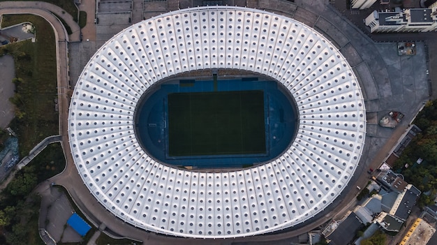 Vista aerea dello stadio a Kiev