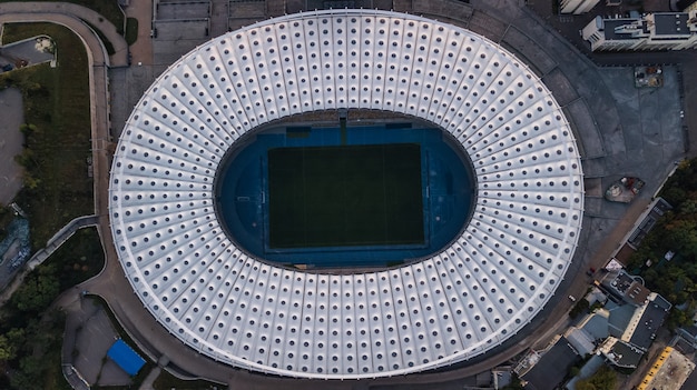 Vista aerea dello stadio a Kiev