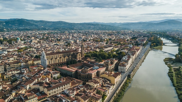 Vista aerea di Firenze, Italia, Europa