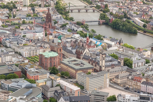 Vista aerea di Francoforte Germania