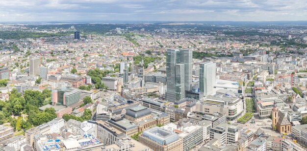 Vista aerea di Francoforte Germania