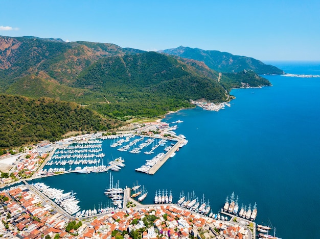 Vista aerea di Marmaris in Turchia