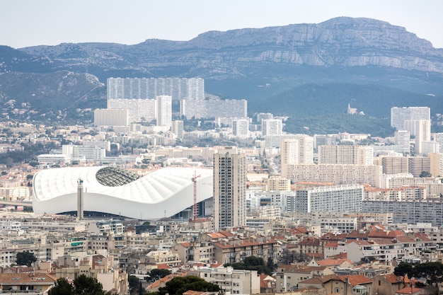 Vista aerea di Marsiglia Francia