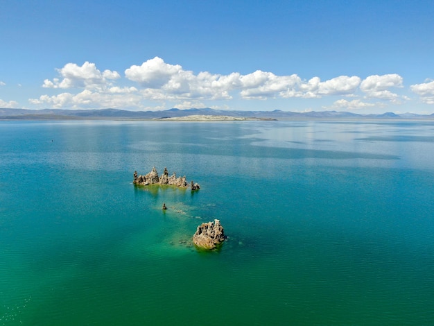 Vista aerea di Mono Lake Mono County California USA