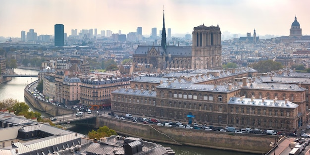 Vista aerea di Parigi Francia