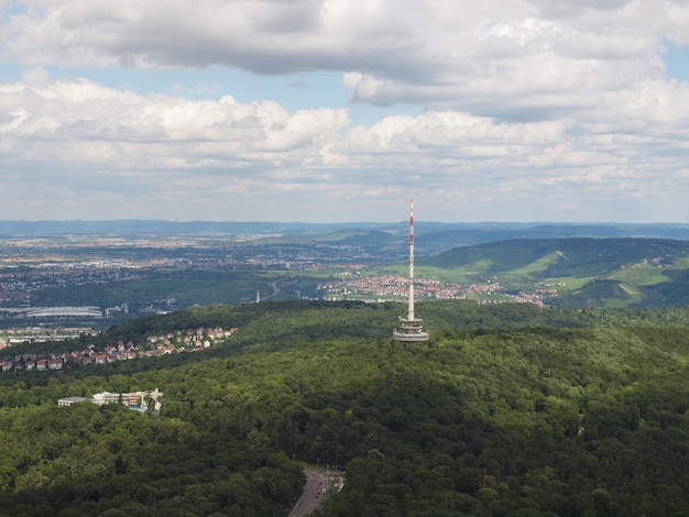 Vista aerea di Stoccarda, Germania