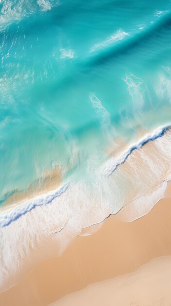 Vista aerea di una bellissima spiaggia costiera