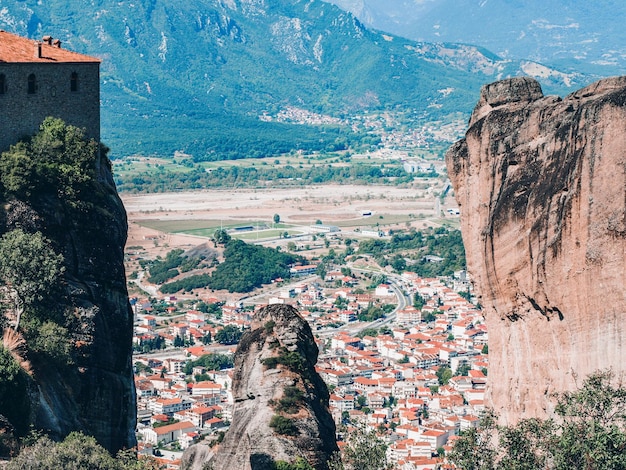 Vista aerea di una città