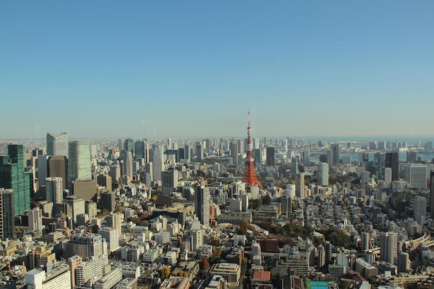 Vista aerea di una città