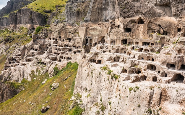 Vista aerea di vardzia