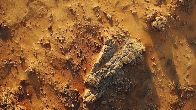 Vista aerea dinamica della superficie di Marte Scopri le caratteristiche geografiche