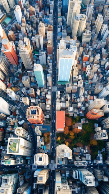 Vista aerea su Tokyo Giappone