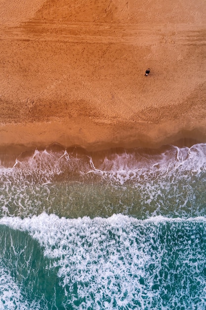 Vista aerea sulla spiaggia