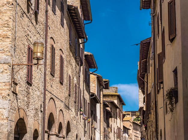 Vista al centro storico di San Gimignano in Toscana, Italy