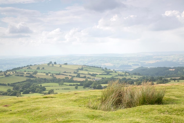 Vista da Hay Bluff, Breacon Beacons, Wales, Regno Unito