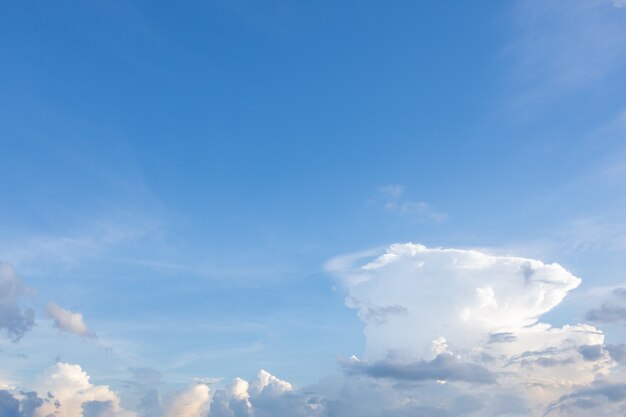 Vista dal basso delle nuvole nel cielo